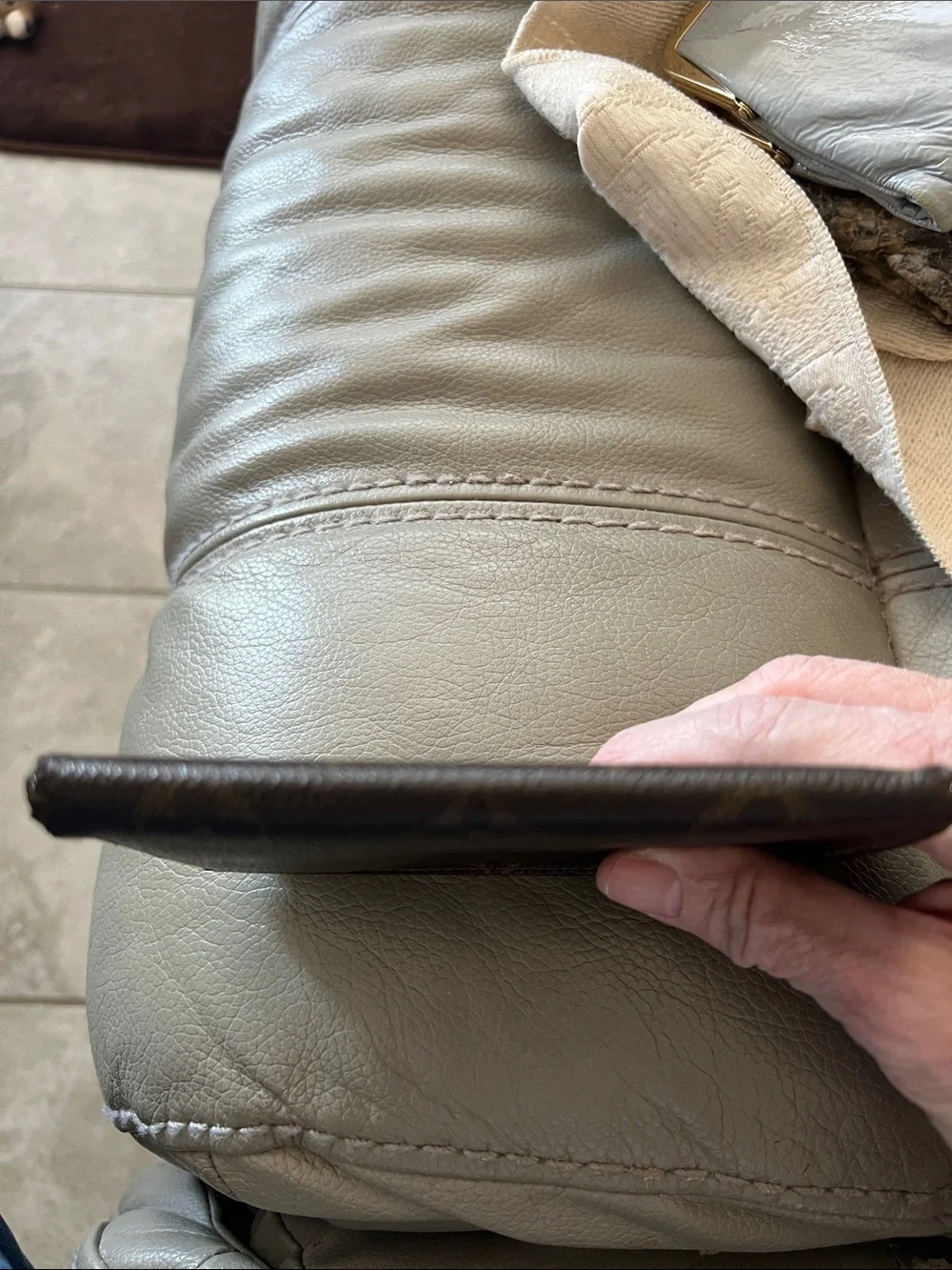 Louis Vuitton Monogram bifold wallet in Brown and Tan